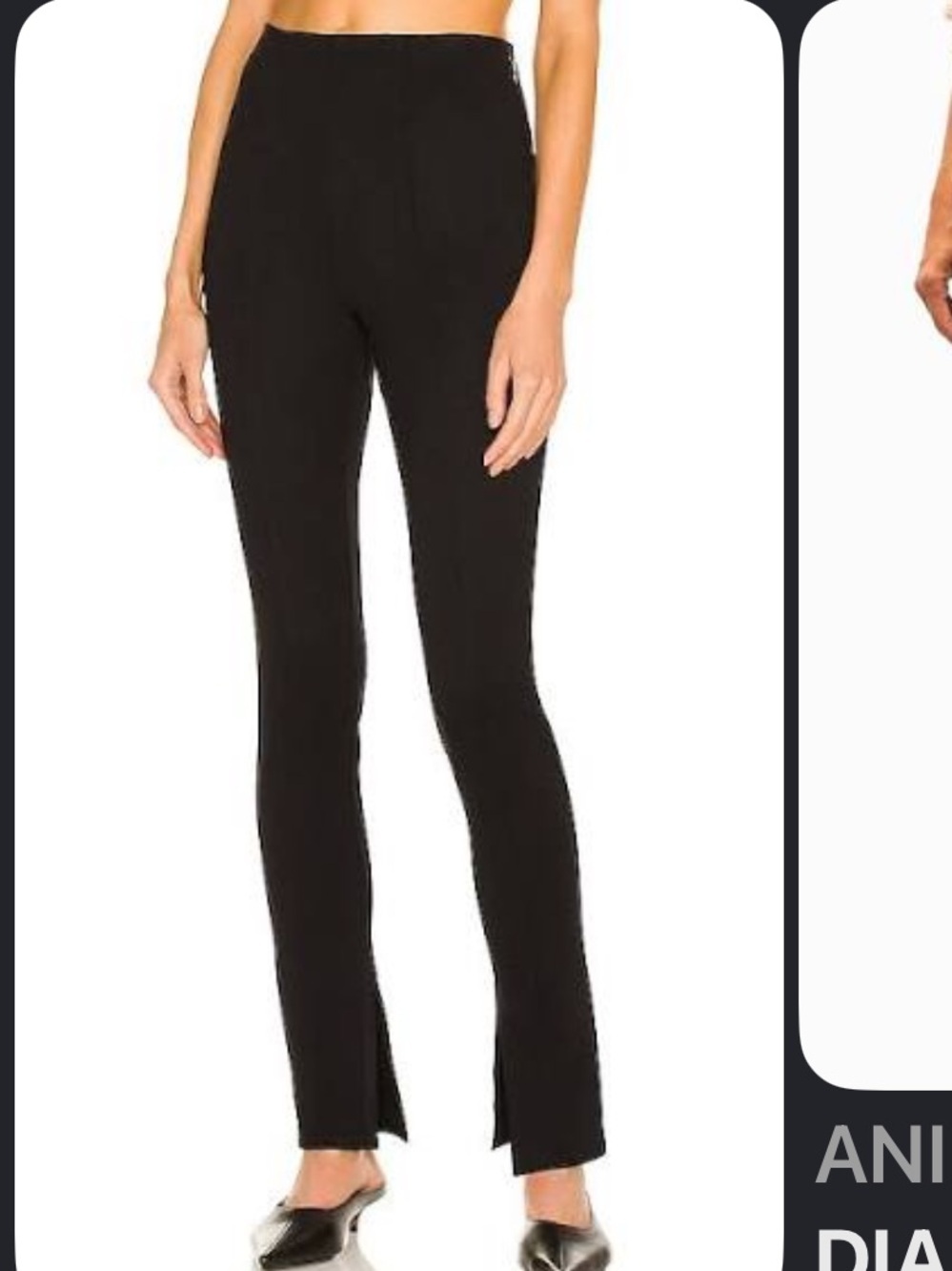 Anine Bing The Max Split Hem Pants
